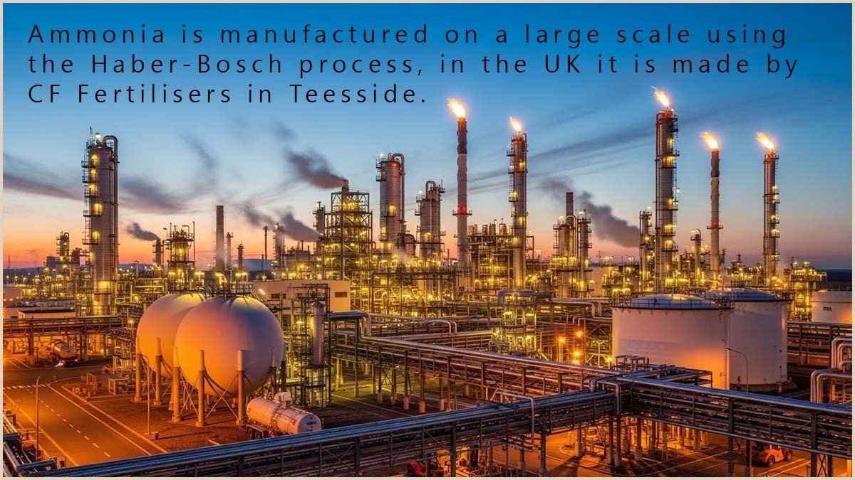 Haber plant manufacturing ammonia.