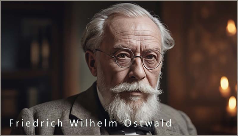 Portrait of Friedrich Wilhelm Ostwald, inventor of the process for making nitric acid