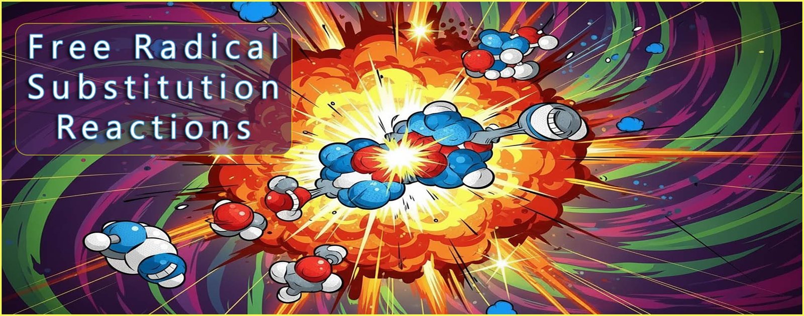 Free radical substitution header image.