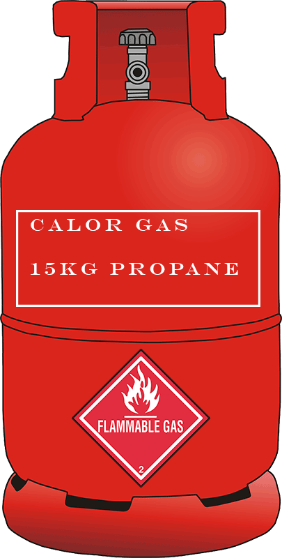 Bottle of propane gas