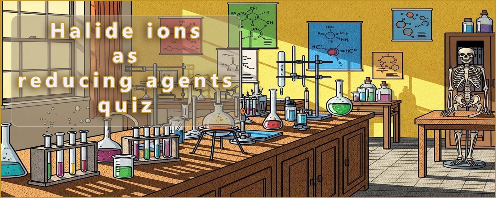 Header image for halide ions and reduction reactions quiz