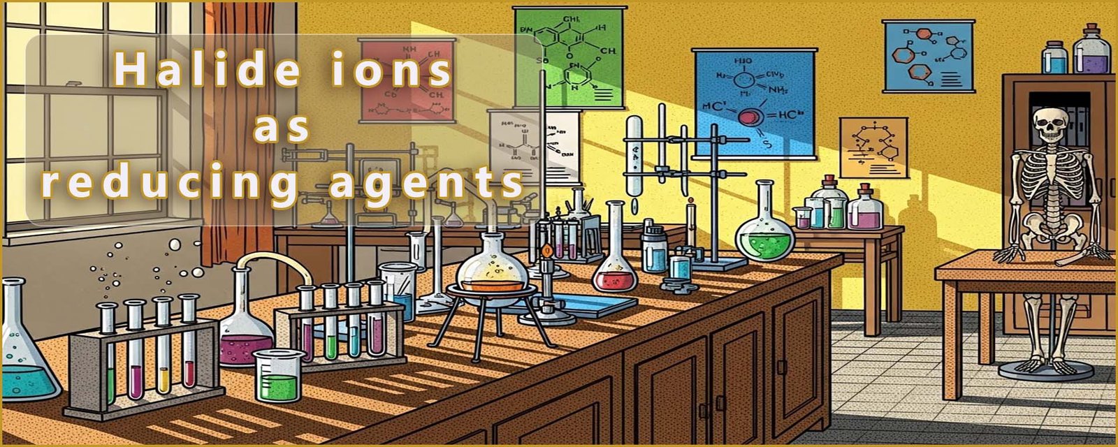 The halide ions as reducing agents