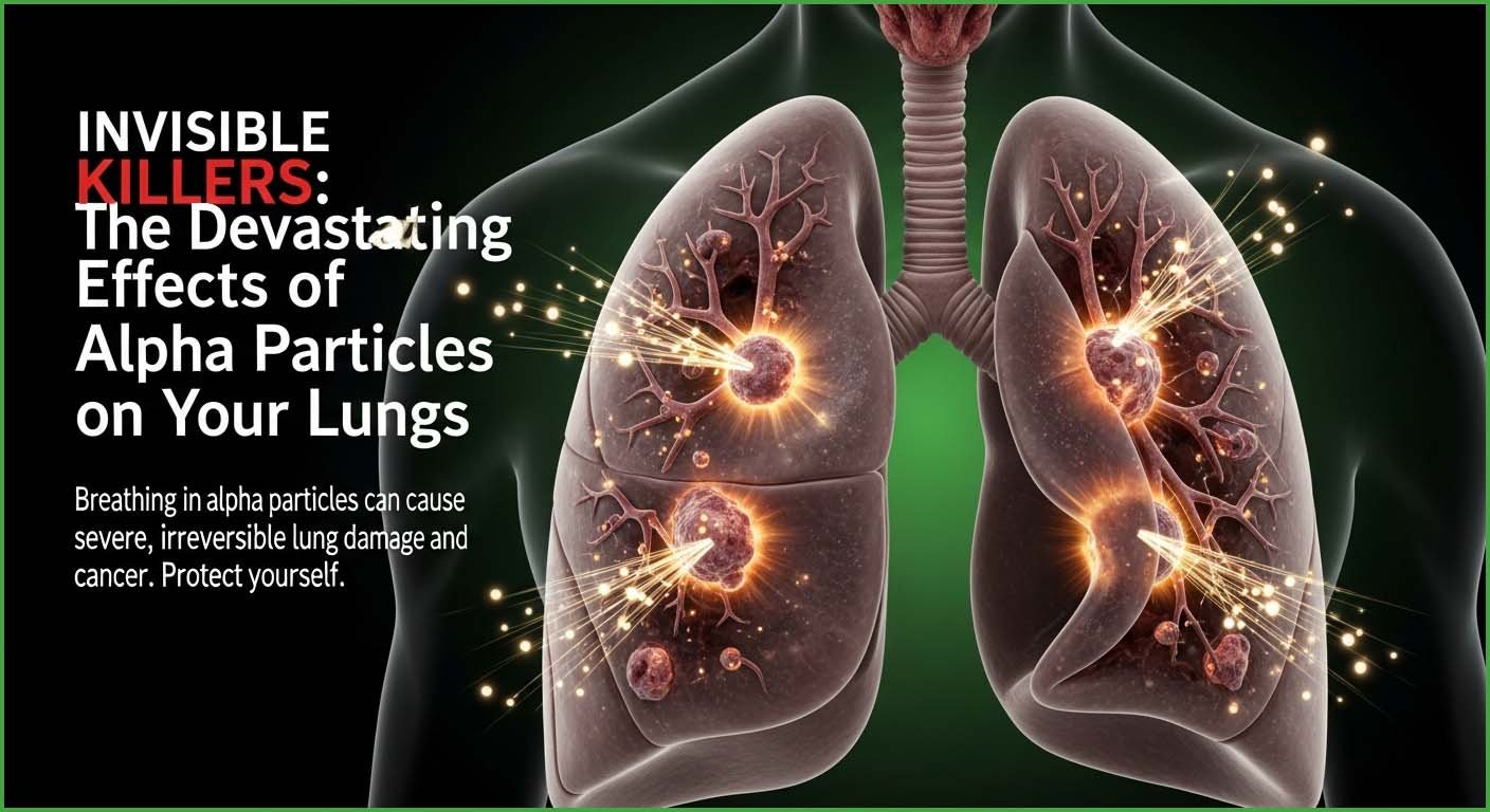 Lung damage caused by radon
