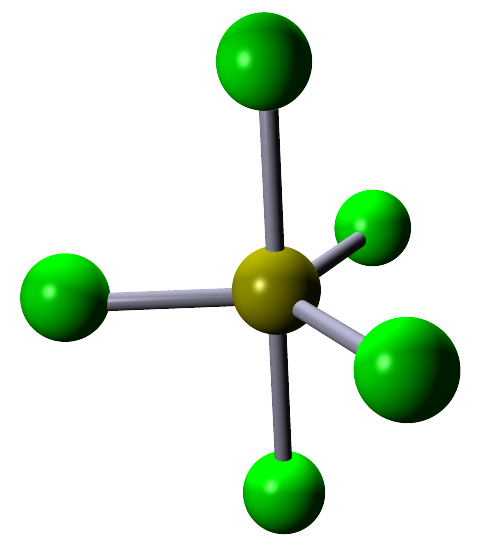Trigonal bipyramidal 3D model
