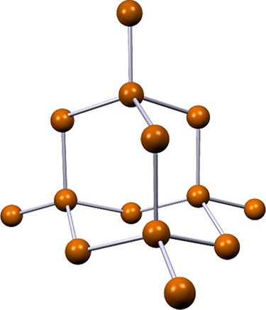  Images shows the giant macromolecular structure of silicon. 