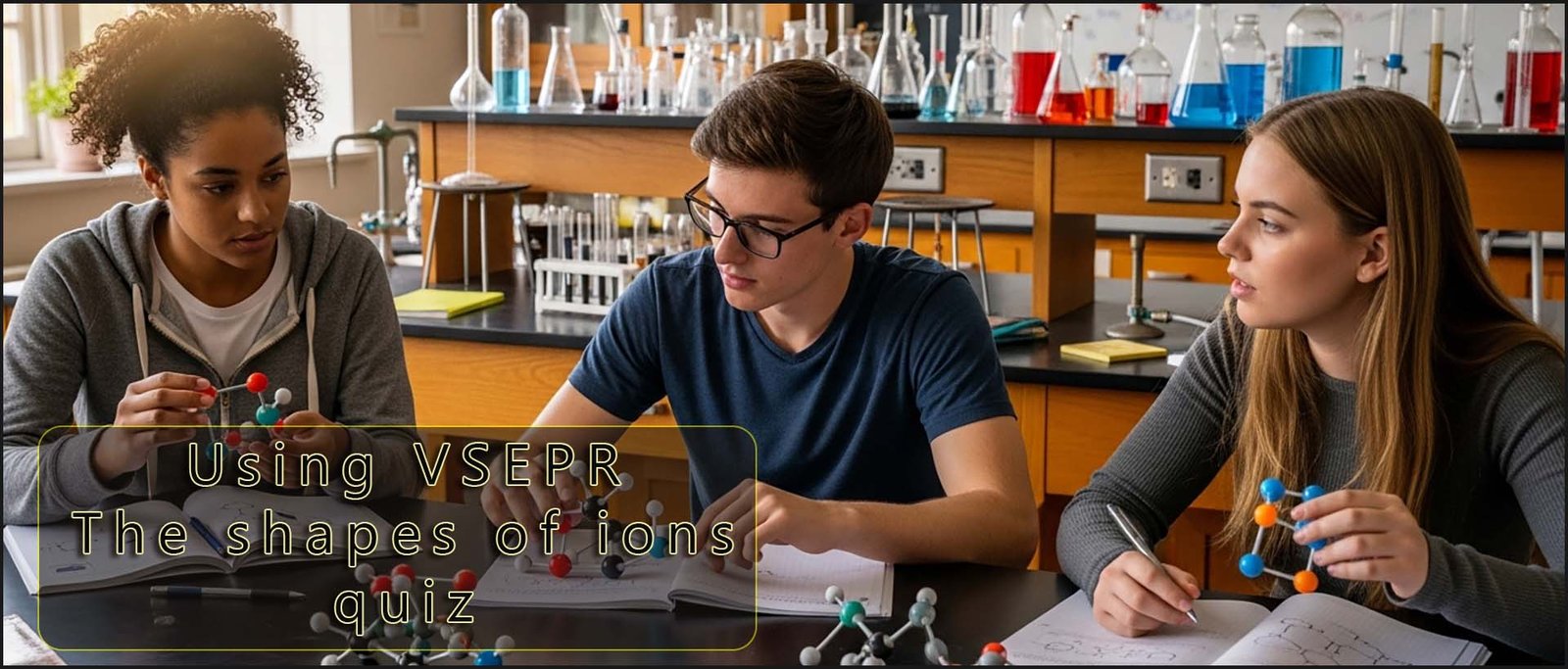 Header image placeholder for shapes of ions quiz