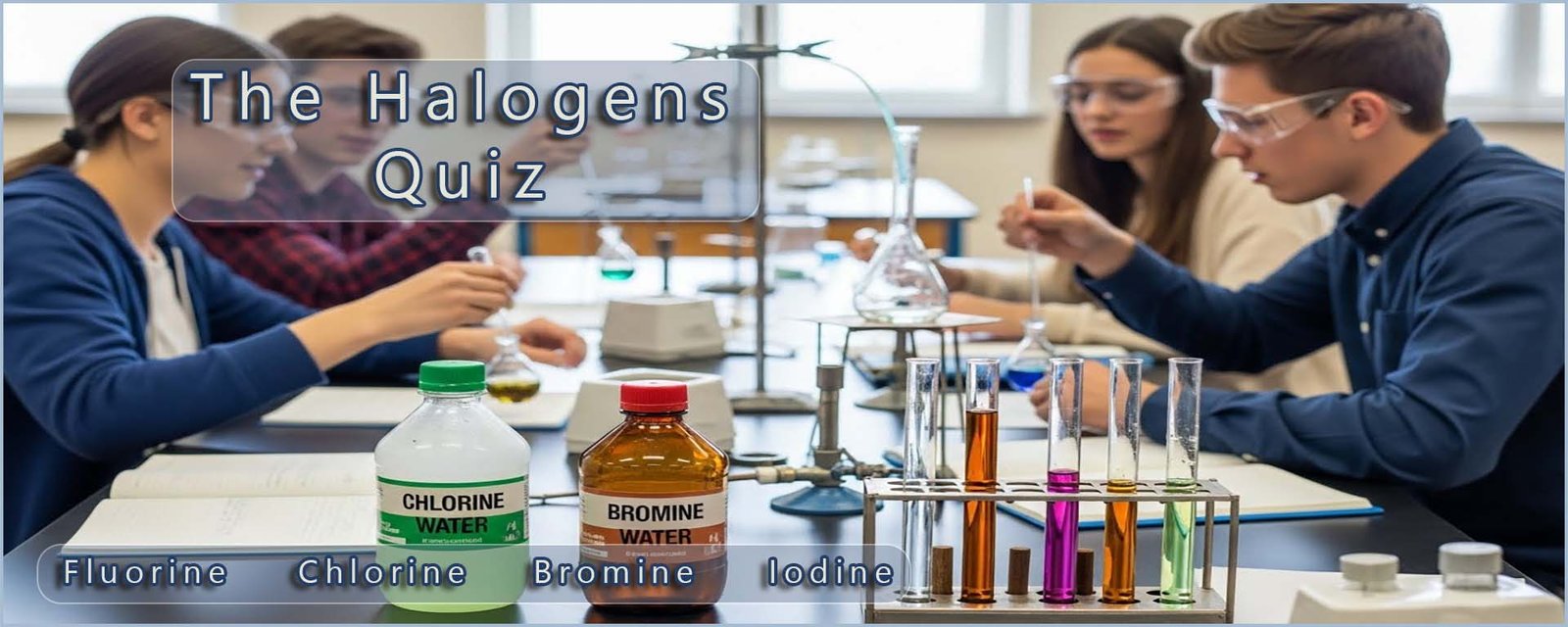 Header image for halogens quiz